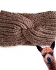 opaski do włosów Wełniana opaska handmade z alpaki i merino, miękka, ciepła, brudny róż 2