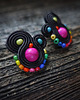kolczyki soutache Kolorowe Lentinki- kolczyki soutache 2
