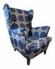fotele Fotel uszak Winyl we wzory, kolorowy, patchwork, welurowy 3