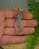 wisiory Wisiorek talizman duży surowy jasny ametyst wire wrapping 3