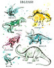 obrazy i plakaty do pokoju dziecięcego Dinozaury, plakat 50x70 cm 1