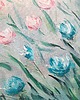 obrazy "Kwiatowa harmonia" - Obraz olejny na płótnie, 60x80 cm 5