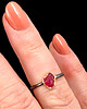 pierścionki srebrne Pierścionek turmalinowe serduszko 3