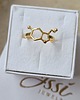 pierścionki złote Pierścionek SEROTONINA- srebro złocone 24K 1