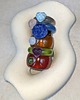 pierścionek z żywicy Masywny Pierścionek z Kamieniem Naturalnym  Chunky Jelly Ring 9