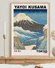 plakaty PLAKAT dekoracyjny japoński zima Fudżi góra Yayoi Kusama,  poster 1