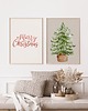 plakaty Plakat Swiąteczny na ścianę A3 Minimalistyczny Merry christmas Napis 2