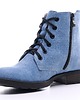 botki damskie Botki skórzane styl jeans (6667) 5
