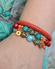 bransoletki z kamieni naturalnych Zestaw BRANSOLETEK ORIENT CORAL 2