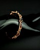 bransoletki wire wrapping Miedziana bransoleta mankietowa z szafirami 5