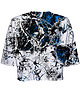 t-shirt damskie DR.CROW T-shirt Krótki CROP Marble White 1