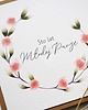 kartki scrapbooking Kartka na ślub rustykalna Wianek z różowych kwiatów 2