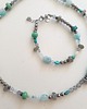 chokery Naszyjnik choker błękity, kolekcja TALIZMAN, amazonit, labradoryt, akwamaryn 4