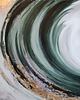 obrazy Abstrakcja Wave Ręcznie malowany obraz Dyptyk  100x200 cm 5