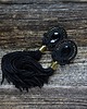 kolczyki soutache Czarne kolczyki sutasz z chwostami 4