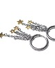 kolczyki wire wrapping Alloys Collection /Circle and star/ 1