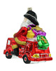ozdoby choinkowe Bombka choinkowa: Mikołaj w wozie strażackim 2