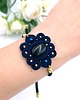 bransoletki soutache Bransoletka sutasz z nocą kairu regulowana granatowa lekka 1