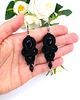 kolczyki soutache Kolczyki sutasz czarne "Anya" delikatne romantyczne małe 1