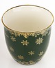 dekoracje świąteczne Kubek porcelanowy 11x15x11,5 cm CONIFERE 560 ml zielony 2