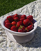 miski i misy Ceramiczna miseczka sitko na owoce, durszlak, berry bowl 1