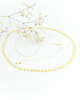chokery Żółty choker ze szklanych koralików 1