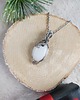 wisiory Naszyjnik Kwarc Mleczny "Zimowy Szept" stal chirurgiczna wisiorek handmade 2