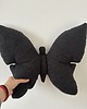 poduszki z grafiką Poduszka Dekoracyjna Motyl Czarna Boucle 3