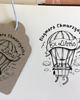 stemple Stempel Ex libris BALON z KSIĄŻKAMI 1
