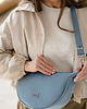 torby na ramię Mini ROGALIK z nubuku ekologicznego w kolorze zimnego błękitu 4