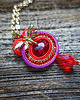 komplet biżuterii Wisiorek soutache z ważką. 3