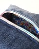 kosmetyczki Kosmetyczka kostka " jeans i kwiatuszki 2" 3