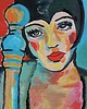 obrazy Obraz olejny do salonu cabaret Liza Minnelli 1