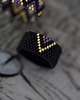 pierścionki - różne Pierścionek Beadingowy Black/Purple 1