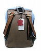 plecaki Plecak skórzany ze skrawków oryginalny pojemny kieszenie mieści A4 OLIVKA 2