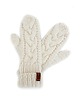 rękawiczki damskie Białe rękawiczki wełniane z jednym palcem w warkocze 9