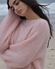 swetry damskie  Sweter Simple mohair reglan brzoskwiniowy 2