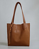 torby na ramię Shopper Bag Mocha Mousse. Shopperka z frędzlami skóra naturalna 1