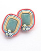 kolczyki soutache Pastelowe prostokąty 2