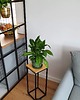kwietniki Kwietnik Metalowy Drewno TAVOLO 60cm czarny loft 5