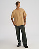 t-shirty męskie Koszulka męska BOXY FIT z ciężkiej bawełny beżowa 4