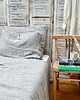 pościel Komplet poszewek z  lnu tkanego w melanżowy splot z białej i szarej przędzy 3