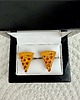 spinki do mankietów SPINKI DO MANKIETÓW koszuli mankietu pizza kawałek 2