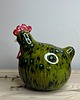 ozdoby wielkanocne Kurka ceramiczna - zielona #1 2