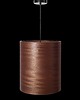lampy wiszące Lampa wisząca LEEA - HANGING Sapeli Tube 30cm. Klosz fornir egzotyk sapele. 2