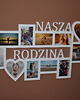 ramki na zdjęcia Multirama ramka na zdjęcia z napisem Nasza Rodzina mdf 11 zdj serca 2