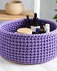 skrzynki, kufry i pudła Akcesoria do szydełkowania torebek DIY Baza do szydełka koszyka CZARNA 25cm 2