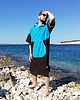 bluzy męskie Szlafrok dla morsa - Surf Poncho -  Blue Sky 2