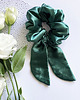 gumki do włosów Satynowa gumka do włosów scrunchie Zielony RÓŻNE MODELE 8
