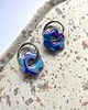 kolczyki z masy plastycznej Kolczyki małe kwiatki na kółkach ALE 09 2